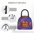 thumbnail image 4 of Disketp Peace And Love Bolsa Térmica para Almuerzo, Lonchera con Abertura Amplia y Gran Capacidad, Organizador Reutilizable para Mujeres, Hombres y Adultos, 4 of 6