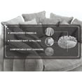 thumbnail image 4 of 81.1" Cloud Couch Sleeper Sofa, Oversized Round Chaise Lounge Chair Indoor, Modern Chenille Boneless Couch with 14 Pillows, Upholstered Barrel Daybed, Memory Foam Sofas for Living Room, Light Grey, 4 of 10