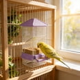 thumbnail image 6 of FeiFu Automatic Feeder Transparent Wall-Mounted Bird Cage Feeder No-Mess Food Container for Small Birds Parakeet Cockatiel Pet Supplies, 6 of 6