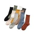thumbnail image 3 of Calcetines de pila para mujer, estilo otoño e invierno, calcetines hasta media pantorrilla, calcetines retro Morandi para mujer, calcetines largos de color sólido a juego, 3 of 5