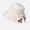 Two tone bow - beige, variant on Women's Bow‑Decor Wide‑Brim Fisherman Hat, UV‑Protection Summer Sun Hat for Outdoor Travel