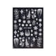 thumbnail image 2 of Adhesivo para uñas de resina 5D con diseño de copo de nieve navideño tridimensional en forma de V francés, 2 of 2