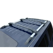 BRIGHTLINES Roof Rack Crossbars Compatible with Jeep Patriot 2007-2017, Set of 2pcs, Black Aluminum Roof Top Cargo Rack