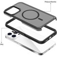 thumbnail image 7 of Magnetic Case for iPhone 15 15 Pro 15 Pro MAX Compatible with MagSafe Heavy Duty Translucent Colors Matte (Black, iPhone 15 6.1"), 7 of 7