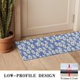 thumbnail image 3 of Blue Daisy Flower Pattern Door Rugs,Washable Non Slip Door Mats Indoor,Decorative Door Mats,Entry Mat Indoor for Entrance,Bedroom,Kitchen,Bathroom,16"x47", 3 of 6