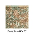 thumbnail image 1 of FASÄDE Lotus Decorative Vinyl Backsplash Panel in Copper Fantasy (6X6 Inch Sample), 1 of 5