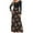 Peach Blossom, variant on Chiclily Women's Long Sleeve Loose Plain Maxi Dresses Black Casual Long Dresses with Pockets, Size XL