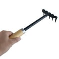 Unique Bargains Unique Bargains Black Metal 5 Teeth Wood Grip Garden ...