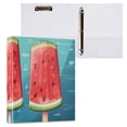 thumbnail image 3 of Ice Cream Watermelon 3 Ring Binders 1.5 inch Hardcover File Folders with Interior Pockets A4 Size Organizer for School Office Hospital Set of 2, 3 of 8