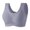 Gray, variant on Women's Comfortable No Steel Ring Bra Traceless Sports Tank Top Thin Middle Aged Mom Large Bra Grey L