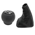 thumbnail image 1 of Car Shift Boot Shift Dust Cover Leather Gear Shift Cover With Handbrake Boot For OPEL CORSA C TIGRA B COMBO C 2, 1 of 6