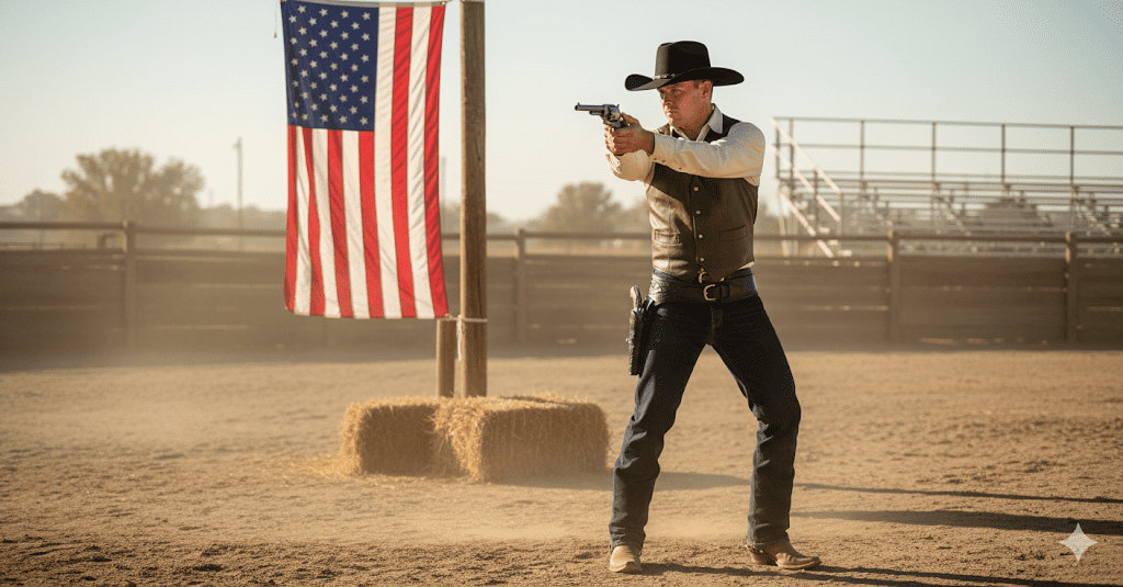 TJAYZ Western Drop Loop Leather Gun Belt and Holster, Right Hand, 44/45 Caliber, BLACK 34"