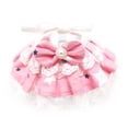thumbnail image 2 of Flmtop Collier Imprimé Floral en Dentelle avec Nœud pour Chien Chat Chiot Collier à Bretelles Étoiles Roses, 2 of 8