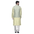 thumbnail image 3 of Atasi Indian Traditional Kurta Churidar Pajama Set With Nehru Jacket For Men, 3 of 3