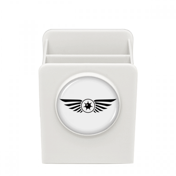 Vector Eye Black Decoration Pattern Desk Pencil Holder Cup Pen Organizer