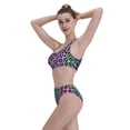 thumbnail image 6 of Picia Rainbow Animal Skin Women's High Waisted Bikini Scoop Neck Swimsuit Two Pieces Bathing Suit-X-Large, 6 of 8