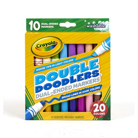 Crayola Dual-Ended Washable Markers Double Doodle, 10 Double Ended (Best Markers For Doodling)