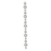 Vickerman 9' Silver Asst Lg Ball Garland 1/Bx Garland Ornament