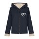 thumbnail image 5 of Ailaofu Women's Plus Rope Detail Oversized Hoodie Sherpa Zip Up Jacket, 5 of 7