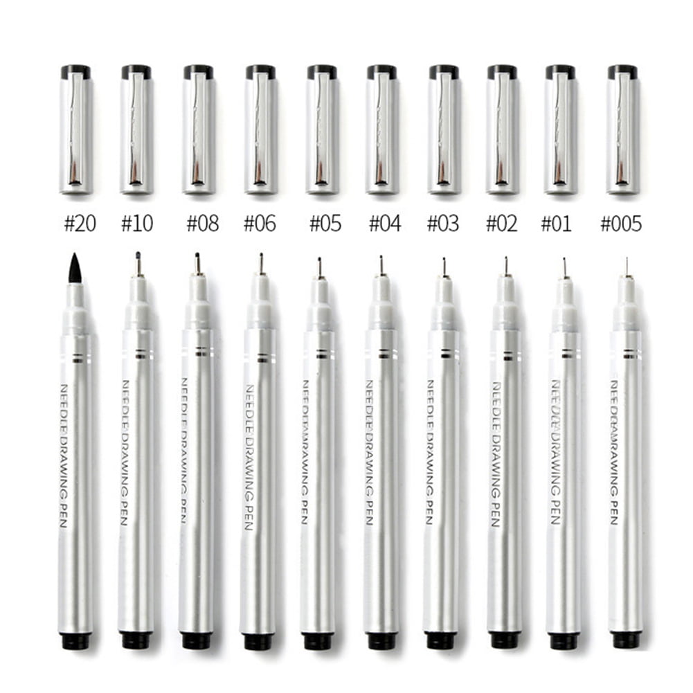 Hot 10Pcs Drawing Painting Markers Pens for Black Paper Art Pens Signature Pen 