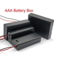 thumbnail image 2 of Caja de soporte de batería AAA con cables, cubierta de interruptor de encendido/apagado, 2, 3, 4 ranuras, contenedor de batería estándar, 2 of 4