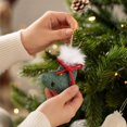 thumbnail image 5 of Qjidjing 2Pcs Christmas Stocking Hanging Ornaments, Xmas Pendant Accessories, for Christmas Tree, Home Wall, Holiday Party Decor, 5 of 7