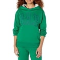 thumbnail image 1 of Sudadera con Capucha GAP Logo Forrada con Sherpa para Mujer, Verde Festivo, 1 of 1