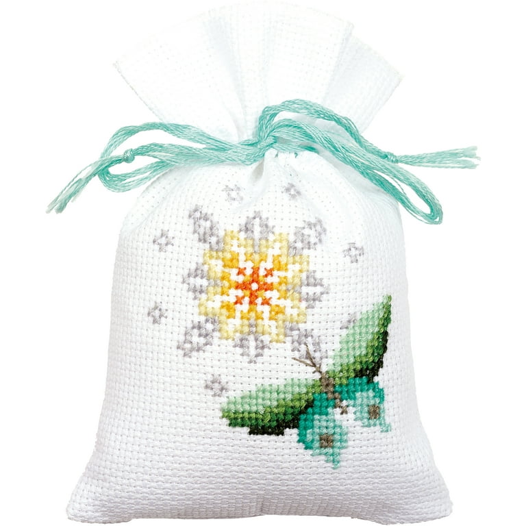 Vervaco Sachet Bags Counted Cross Stitch Kit 3.25X4.75-Butterflies (18  Count) 3/Pkg - Walmart.com