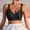 c01Black, variant on Womens Seamless Wireless Supportive V Neck Wide Strap Bra Push Up Comfort Soft No Underwire Full Coverage T-Shirt Bra Everyday Bras Black L