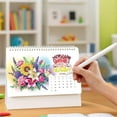 thumbnail image 2 of QHUDLV DIY 5D Diamond Art Painting Desk Calendar 2026, Standing Flip 7.61 x 6.63, January 2026 - December 2026 Festival Diamond Art Calendar Small Desktop Calendar for Home Office Workspace Study, 2 of 9