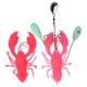 thumbnail image 3 of Simulación Artificial, langosta grande, cangrejo, señuelo, cebo, pesca de arrastre de aguas profundas, aparejos de pesca rosa YUNYI BRAND  Deportes, 3 of 8