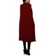 thumbnail image 5 of Capa larga de las mujeres Capa chaqueta del chaleco Chaqueta de punto de división Irfora Borgoña/XL, 5 of 7