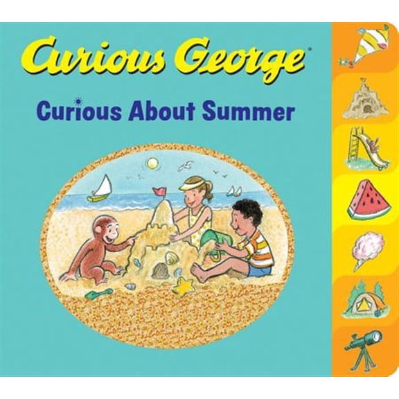 Pre-Owned Curious George Curious about Summer Tabbed Board Book (Board book) 1328857719 9781328857712