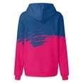 thumbnail image 4 of VEKDONE Sweatshirt For Women Plus Womens Sweatshirt Oversized Pullover Hoodies Sweaters Gradient Long Sleeve with Pockets Fall Y2k Clothes Hot Pink,S, 4 of 4