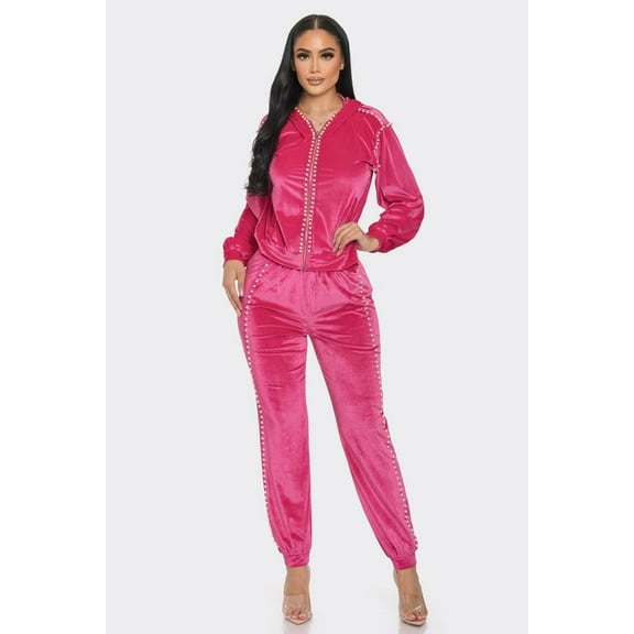 Jogger With Pearls Set