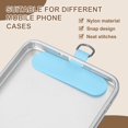 thumbnail image 3 of 12pcs Phone Tether Tab, Universal Phone Lanyard Patch T Shape Cell Phones Strap Replacement Part for Most Smartphone Cases, Sky Blue, 3 of 6