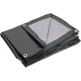 thumbnail image 4 of 20 x 20 Ft. Heavy-Duty Protection/Coverage Tarp, 8-mil, Reversible, Multi-Use, Waterproof, Green-Silver, 4 of 6