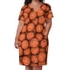 thumbnail image 3 of Vestido holgado con bolsillos y estampado de baloncesto para mujer. Vestido de noche para mujer., 3 of 7