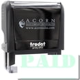 thumbnail image 1 of Large Self-Inking Paid with Date Line Stamp, Trodat Printy 4913, Press and Print Stamping, Impression Size 7/8" x 2-1/4", Up to 10,000 Impressions - Mint Green Ink, 1 of 10