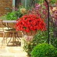 thumbnail image 4 of Artificial Flowers for christmas Artificial Hanging Flowers Plants With Basket Spring Outdoor Outside Decoration Faux Silk Colorful In Planter Look Real Home Porch Patio Balcony Yard Decor, 4 of 8