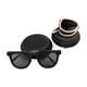 thumbnail image 1 of Paquete 70 piezas Lentes de sol es plegables con estuche rígido beige 14.9 x 5.5 x 14, 1 of 5
