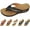 Black, variant on Orthopedic Sandals for Women, 2026 Summer Comfortable Orthotic PU Leather Wedges Slides Ladies Arch Support Wedge Flip Flops, Summer Comfortable Dressy Casual Beach Sandal Slippers
