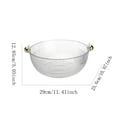 thumbnail image 2 of Fruit Plate Material Round Double Water Filter Decorative Plate Household Dishwasher Snack Plate Candy Plate Fruit Plate, 2 of 6