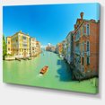 thumbnail image 2 of Green Grand Canal Venice - Landscape Canvas Art Print, 2 of 4