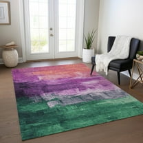 Addison Rugs Chantille Indoor/Outdoor Transitional Abstract Purple Washable Rectangle Rug, 10' x 14'