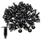 thumbnail image 2 of 400X Clips de PláStico para Remaches Clips de Remache Montaje de Muebles Automotrices TORNILlos Kit Clips de Carrocería Negros, 2 of 5