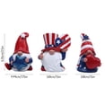 thumbnail image 3 of Meitianfacai 3Pcs Independence Day Gnome Decorations Set Patriotic Resin Figurines for 4th of July Veterans Day Memorial Day Home Decor and Holiday Display, 3 of 6