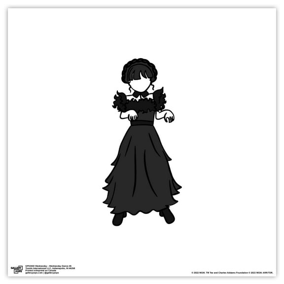 Gallery Pops Wednesday - Wednesday Dance #6 Wall Art, Unframed Version, 12" x 12"