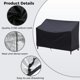 thumbnail image 4 of Funda para banco de exterior, 210D, resistente, para muebles de patio de 2 plazas, con rejillas de ventilación, resistente a todo tipo de clima, 53 L x 26 W x 35 H pulgadas, 4 of 7