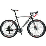 Vélo de route, vélo de route pour homme avec cadre de 54 cm, freins à double disque 21 vitesses 700C pour homme